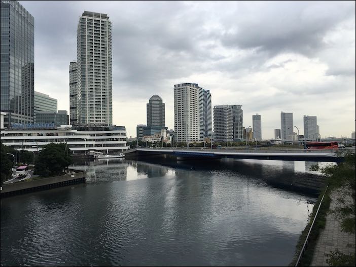 Outside Nissan headquarters (Yokohama, Japan)