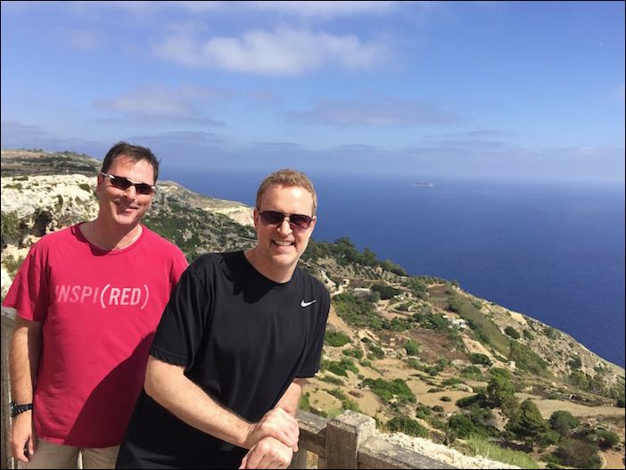 View of the Mediterranean from Dingli Cliffs