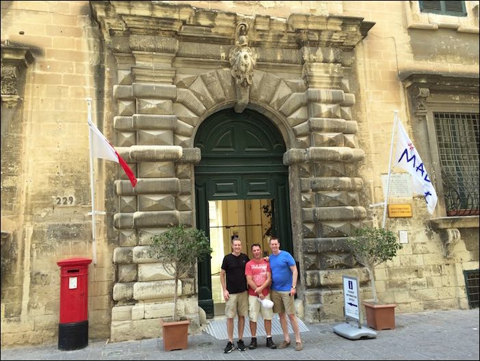 Entrance to the Malta Tourism Authority in Valetta