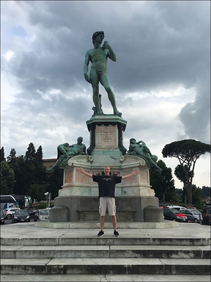 Statue of David in Piazzale Michelangelo (Florence, Italy)