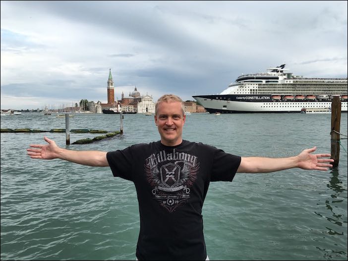 Cruise ship in Venetian Lagoon (Venice, Italy)