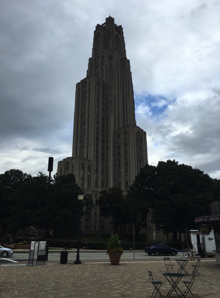 Cathedral of Learning on the University of Pittsburgh campus