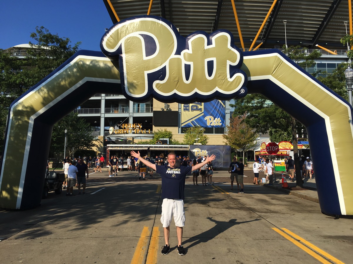 Outside Heinz Field before the game