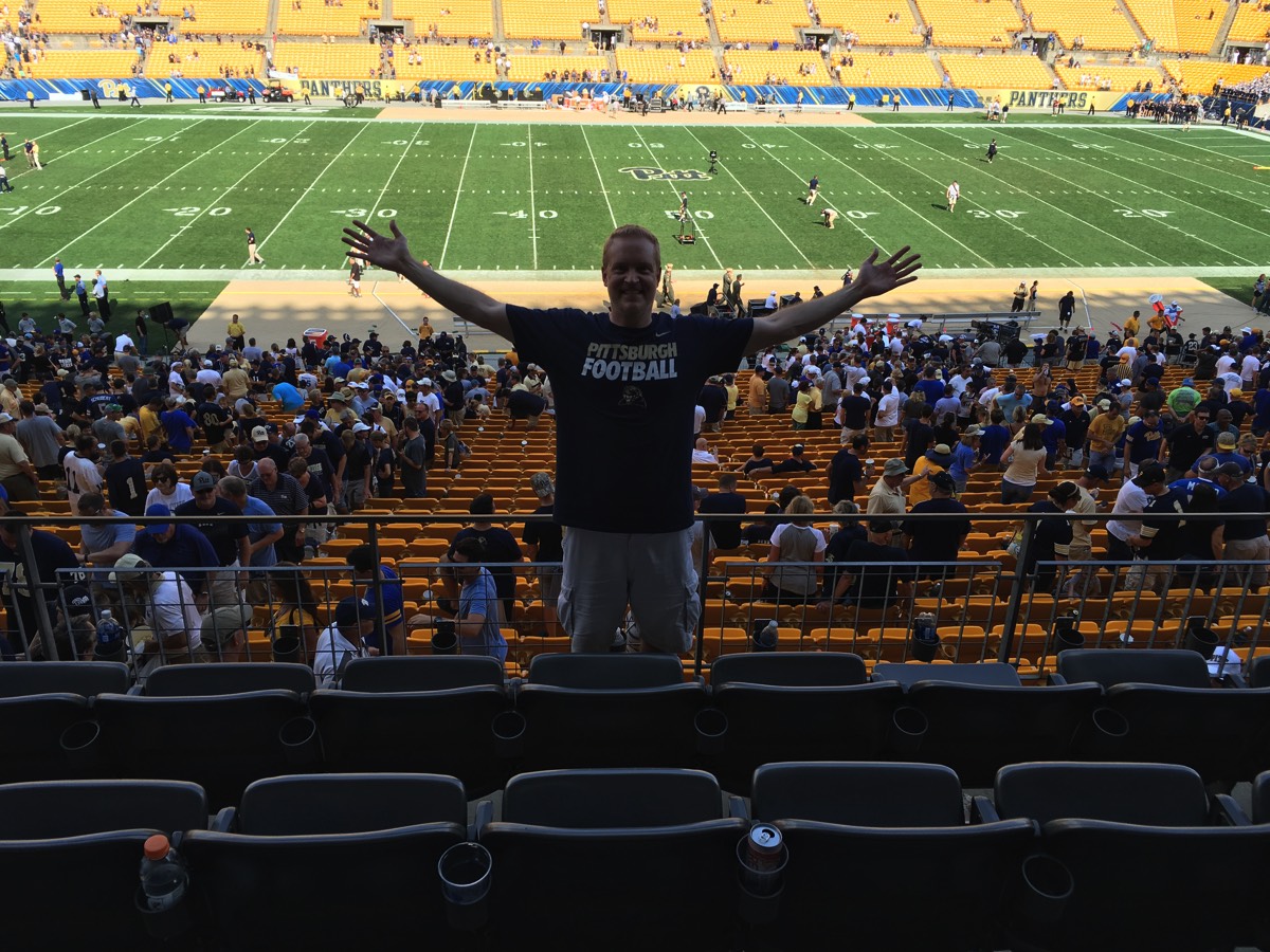 Inside Heinz Field after the Pitt victory
