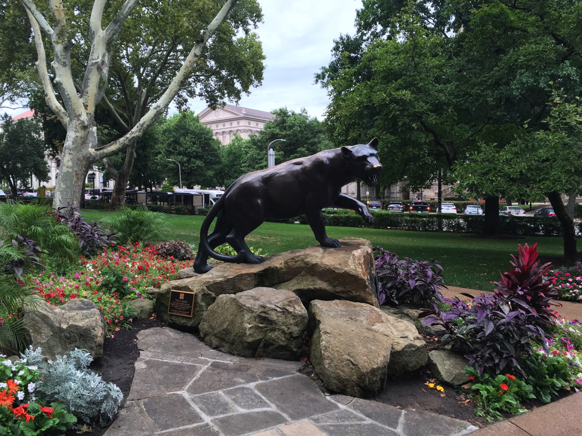 Panther statue on the University of Pittsburgh campus