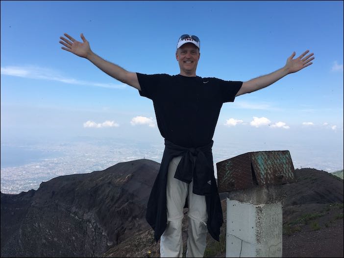 View atop Mount Vesuvius