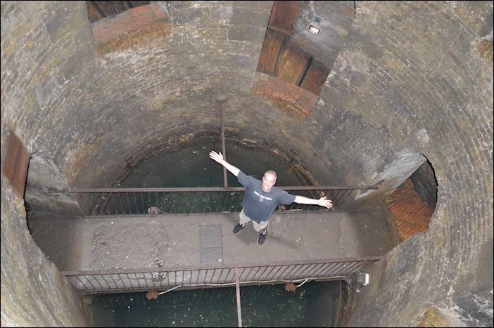 Bottom of St. Patricks Well (Orvieto, Italy)