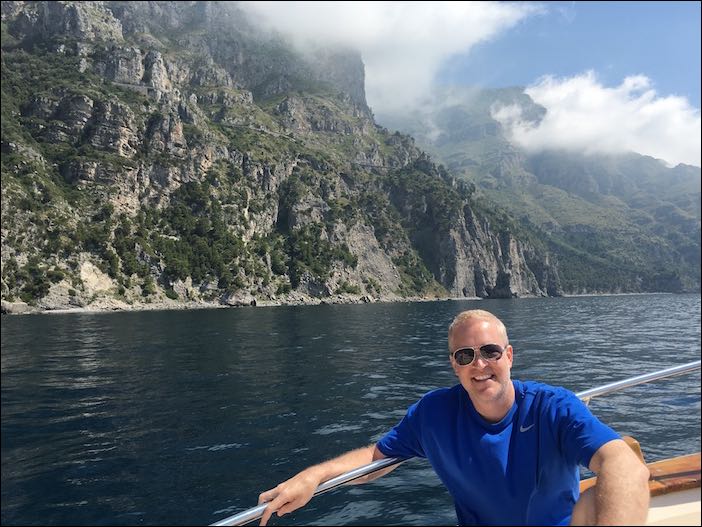 Boat trip on Amalfi Coast (Italy)